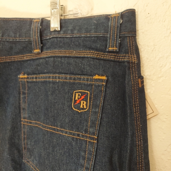 Nwt Flame Resistant Riverside Protective Apparel F/R Denim Jeans HRC2 40x31 - Picture 6 of 12
